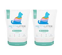 PrettyLitter Health Monitoring Cat Litter (Calm Aloe, Non Clumping) | Lightweight & Low Tracking, Color Changing Silica Gel Crystals, Advanced Odor Control - 6 Lbs, Pack of 2 (Up to 2 Month Supply)