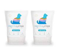 PrettyLitter Health Monitoring Cat Litter (Unscented, Non Clumping) | Lightweight & Low Tracking, Color Changing Silica Gel Crystals, Advanced Odor Control - 6 Lbs, Pack of 2 (Two Month Supply)