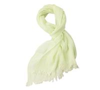 Prettystern Mottled Tone on Tone Plain Ladies Men 100% Linen Cool Summer Long Scarf - T32 fresh green