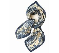 Prettystern Silk Scarf 65 x 65 cm - Women's 100% Silk Scarf Light & Airy for Spring Summer Square Headscarf Silk Scarf, Ks19, 65 cm X 65 cm