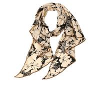 Prettystern Ultra-fine wool scarf slightly parallelogram printed double-sided soft silky ladies wool stole, PaW04, 190 cm X 40 cm