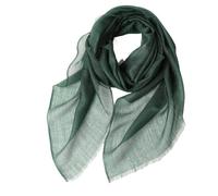 Prettystern Women's 100% Cashmere Light Wafer-Thin Ring Scarf Made of Fine 200 Yarn Cashmere Threads for Spring Summer, dark green, 100 cm X 100 cm
