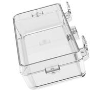 PRETYZOOM 1 Anti Escape Reptile Bowl Feeding Basin Water Feeder for Reptiles Practical round Abs Plastic Dish for Keeping Observing Worm Movement