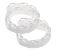 PRETYZOOM 1 Pair Bridal Gown Strap Loops White Cloth Back Bridal Loops with Easy Installation and Comfortable Fit for Wedding Dress Accessories