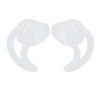 PRETYZOOM 1 Pair Silicone Fin Ear Mold Silicone Earbud Tips Sports Style Secure Fit Does Not Block Ear Canal for Vigorous Activity White Coil Tube Audio Kits