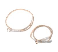 PRETYZOOM 1 Pair Silver High Heel Ankle Wrap Shoelaces with Bling Crossstrap Design, Universal Compatibility and Comfort Fit for Women’s Sandals and Flats during Event Transitions