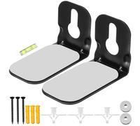 PRETYZOOM 1 Pair Wall Mounted Speaker Holder Soundbar Wall Mount Bracket Carbon Steel Secure and Stable Anti-slip Design Universal Soundbar Stand for Home Audio
