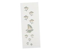 PRETYZOOM 1 Pc Guitar Fretboard Sticker Acoustic Guitar Fingerboard Decal Shark Design Easy Application Fretboard Decals