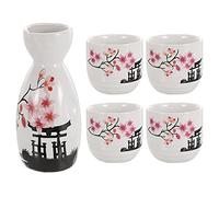 PRETYZOOM 1 Set Japanese Style Sake Jug Kungfu Traditional Sake Cup Porcelain Sake Drinkware Japanese Sake Pot Ceramic Sake Japanese Sake Cups Saki Drink Bottle Glasses Sliver Ceramics