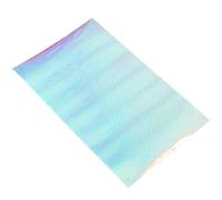 PRETYZOOM 1 Sheet Holographic Vinyl Sticker Self-Adhesive Stickers Colorful Pet Decorative Fish Scale Pattern for Glass Mugs Home Decor Everyday Celebrations