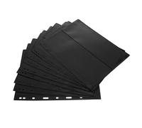 PRETYZOOM 10 Pcs Black Double-Sided Stamp Collection Insert Pages for Stamp Collectors Pet Material Loose-Leaf Album Inner Sheets Convenient Organization Flexible Design