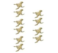 PRETYZOOM 10 Pcs Brass Sea Lion Statue Vintage Gold Desktop Decor Tea PET | Retro Aged Patina Finish, Dust-resistant Surface, for Study Rooms, Chinese Tea Trays, DIY Projects