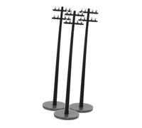 PRETYZOOM 100 Scale Miniature Telephone Poles for Model Train Scenery, Plastic Telegraph Pole Models for DIY Micro Landscape Building, Railway Layout Accessories