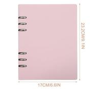 PRETYZOOM 100 Sheets Notebook Portable Notebook A5 Size Pu Paper Aluminum Alloy Material Decorative Fashionable Simple Style Record Journey Organize Daily Plan for Friends