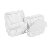 PRETYZOOM 1000pcs Oval Baking Cupcake Liners Non-Stick Disposable Paper Loaf Pan Holders White for Muffins Bread Cake Baking Food Grade Safe Cleanup