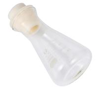 PRETYZOOM 100ml Wide Neck Conical Glass Flask with Stopper, Borosilicate Chemistry Erlenmeyer Flask for Lab Experiments and Science Testing