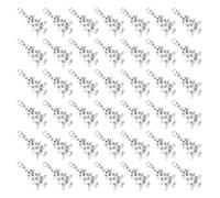 PRETYZOOM 100pcs Antique Silver Alloy Pendants DIY Jewelry Accessories Christmas Tree Star Design Hanging Charms for Bracelet Necklace Crafting