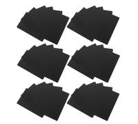 PRETYZOOM 100pcs Black Aluminum Alloy Metal Name Cards Round Corner Blank Business Cards for Laser Engraving Easy to Store Metal Suitable for Office Use