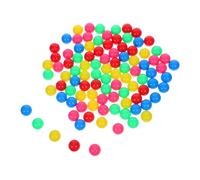 PRETYZOOM 100pcs Colorful Plastic Stem Sorting Balls Lightweight Hollow Counting for Preschool Learning Educational Games Classroom Activities and Experiments