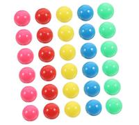 PRETYZOOM 100pcs Hollow Colorful Plastic Counting Balls for Math Probability Games Educational Hollow Marbles for Elementary School Learning and Marble Run