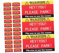 PRETYZOOM 100pcs Humorous Parking Violation Warning Cards You Parked Bad Notes Funny Bad Parking Citation Cards for Temporary Car Plate