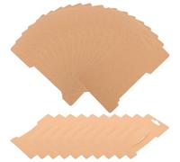 PRETYZOOM 100pcs Jewelry Display Cards Hair Bow Card for Selling with Top Hole Design Paper Material Hair Clip Display Holder for Organization and Jewelry Stores