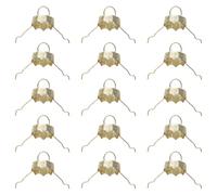 PRETYZOOM 100pcs Metal Christmas Ornament Caps with Secure Fit and Lightweight Design, round Xmas Bauble Tops for Holiday Tree Decorations, for Commercial and Festive DIY Crafts
