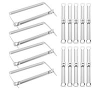 PRETYZOOM 100pcs Metal Loose Leaf Binder Clips Silver Multi-Functional Lightweight Binding Fasteners for Office and Students with Creative Design