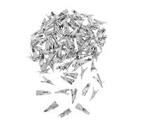 PRETYZOOM 100pcs Mini Alligator Clips for Christmas Tree Wreath Decorations Flower Ornament Clips Festive Hanging Use