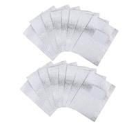 PRETYZOOM 100PCS Nail Foil Wraps Cotton Pads Manicure Nail Polish Remover Tinfoil Sheets for Gel and Regular Polish Removal for Salon and Home Use