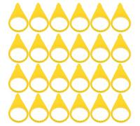 PRETYZOOM 100pcs Plastic Lug Nut Indicators 33mm Loose Wheel Nut Covers for Car Truck Tire Safety Monitoring Wheel Hub Screw Caps