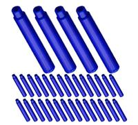 PRETYZOOM 100pcs Refillable Fountain Pen Ink Refills 3.4mm Diameter Compatible Heat Erasable Plastic Cartridges Wide Compatibility Office School Use