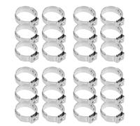 PRETYZOOM 100pcs Stainless Steel Tube Clamp 1/2 Inch Adjustable Crimp Clamp for Pex Pipe 15-17.5mm with Rust Resistance and Minimize Maintenance for DIY and Automotive Repair