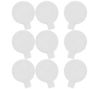 PRETYZOOM 100pcs White Round Self-Adhesive Dot Stickers with Strong Double-Sided Nano Glue, Seal Labels on Pet Release Paper for Office, Craft, and DIY Use