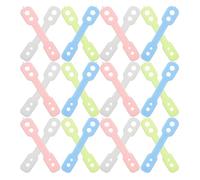 PRETYZOOM 100pcs Windproof Hanger Fixing Clips for Clothesline and Garments with Secure Locking Mechanism, Silicone Material, High Weather Resistance, for Outdoor Laundry System Random Color