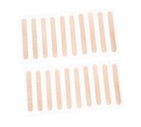 PRETYZOOM 100pcs Wooden Tongue Depressors Single Use Applicator Sticks Individually Wrapped in Khaki Paper Box for Mouth and Tongue Examination and DIY Crafts