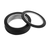 PRETYZOOM 10pcs Black Self Adhesive Tape for Whiteboard and Glass Surfaces, Pet Material with Thin Design, Creates Even Solid Lines, for Artwork and Draping Applications