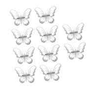 PRETYZOOM 10pcs Butterfly Clip Pendant Christmas Tree Mini Xmas Tree Decorations for Table Party Supplies