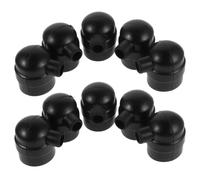 PRETYZOOM 10pcs Car Push Start Button Dust Cap, Rubber Protective Cover for Car Ignition Switch, Universal Fit with Improved Tactile Feedback, Black, for Drivers and DIY Enthusiasts