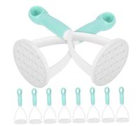 PRETYZOOM 10pcs Compact Potato Masher Lightweight Manual Ricer Kitchen Tool for Smooth Mashing Fruits Vegetables Ergonomic Handheld Smasher Made of Material for Small Kitchens and Outdoor