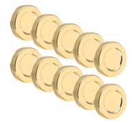 PRETYZOOM 10pcs Copper Shirt Button Covers in Turtle Shape, round Clip-on Cufflinks for Blouses and Shirts, Minimalist Design for Daily Wear and Wedding, DIY Creativity Accessory in Golden
