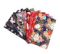 PRETYZOOM 10pcs Cotton Fabric Bundles Patchwork Cross Stitch Cloth for DIY Craft Sewing Quilting Artcraft Scrapbooking 25x20cm