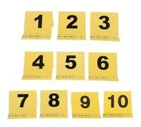 PRETYZOOM 10pcs Crime Scene Evidence Markers with Scale Digital Tent Style Number Signs for Forensic Identification and Crime Scene Investigation