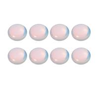 PRETYZOOM 10pcs DIY Opal Stone Cabochon Pendants 12mm Flat Bottom Opal Gemstone Charms for Jewelry Making Accessories Women Craft