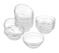 PRETYZOOM 10pcs Glass Facial Mask Mixing Bowls 7.5cm Diameter 3.5cm Height DIY Cosmetic Beauty Tool for Spa and Skin Care Treatments