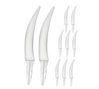 PRETYZOOM 10pcs Halloween Pumpkin Decorating Teeth Kit Scary Creepy Sharpened Fangs for Indoor Outdoor Party Decorations Family Fun Creative Pumpkin Lantern Accessories