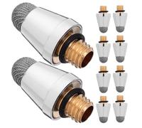 PRETYZOOM 10pcs Mesh Stylus Pen Replacement Tips for Phone and Laptop with Wear Resistant Metal and Cloth Material, Providing Smooth and Accurate Touch Responses, for Shared Environments