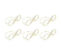 PRETYZOOM 10pcs Metal Memo Clips Cards Holder Decorative Business Card Display Rack for Office and Themed Parties, Golden Colour, Storage and Decoration Function