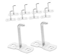 PRETYZOOM 10pcs Multi-Function Hardware Hooks Silver for Home and Bathroom Strong Bearing Capacity Flat Pegboard Tool Pegs Wall Storage Accessories for Cellphone and Computer Display