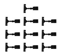 PRETYZOOM 10pcs Plastic Shelf Label Holder Clips with Reinforced Grip and Rounded Burrfree Edges for Retail Price Tag Display, Clearly Shows Messages and Prevents Marks, for Grocery Store